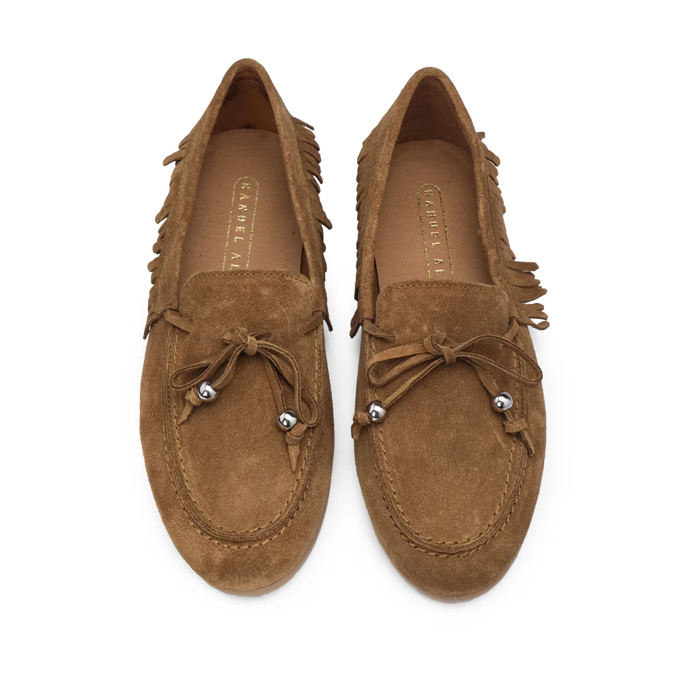 Sapato Mocassim Mulher Camurça Camel - Image 5