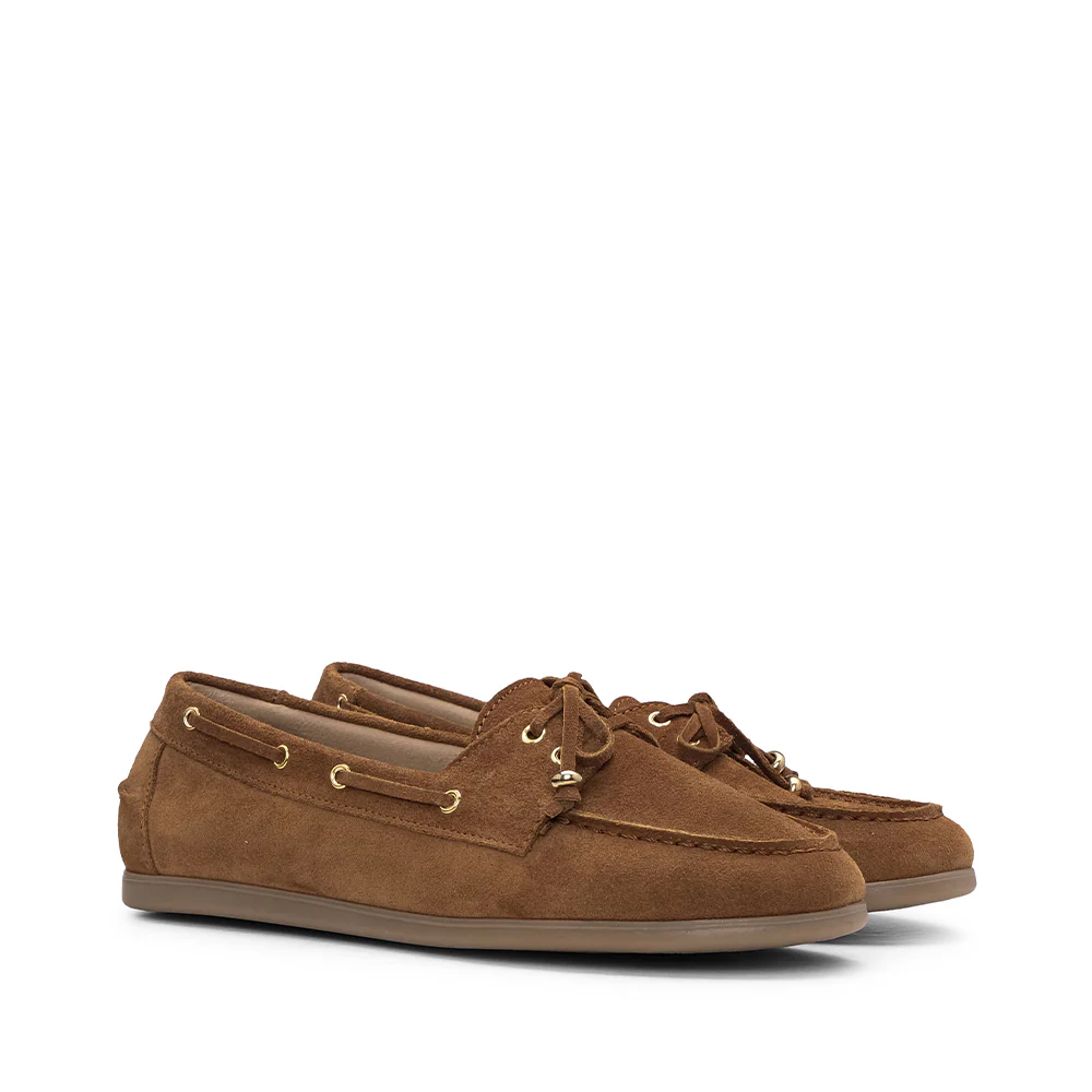 Sapato Mocassim Mulher Camurça Camel - Image 2