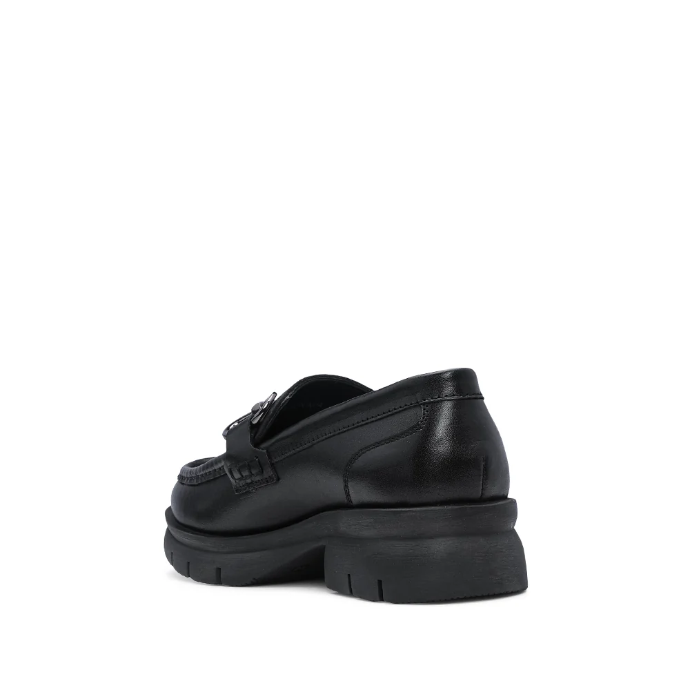 Sapato Mocassim Mulher Pele Preto - Image 4