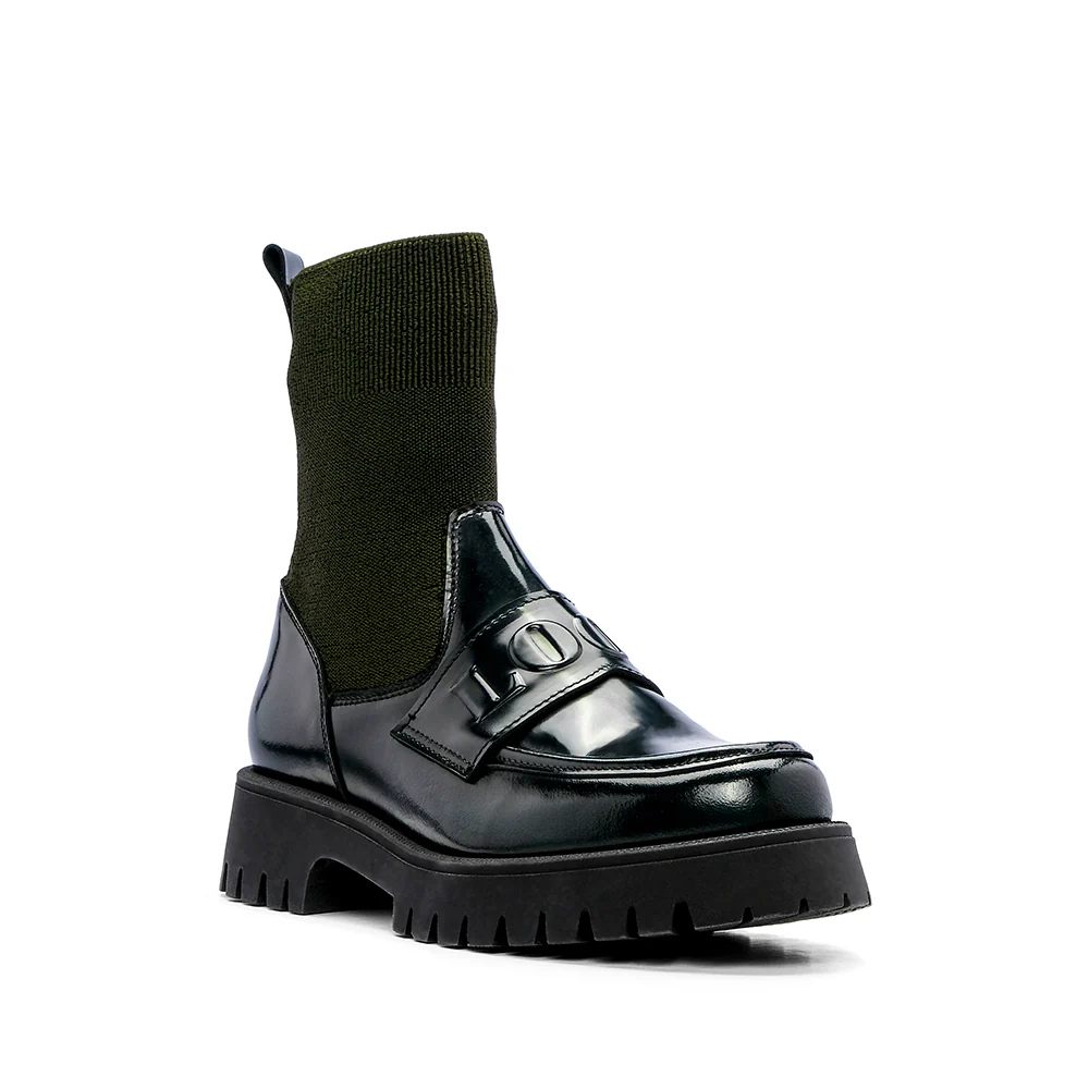 Sapato Mocassim Mulher Polido Verde - Image 3