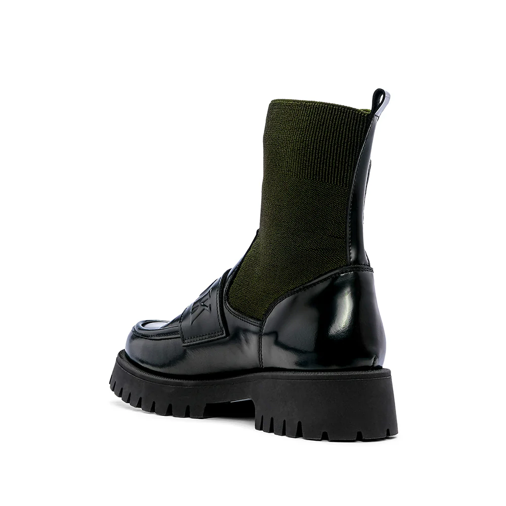Sapato Mocassim Mulher Polido Verde - Image 4