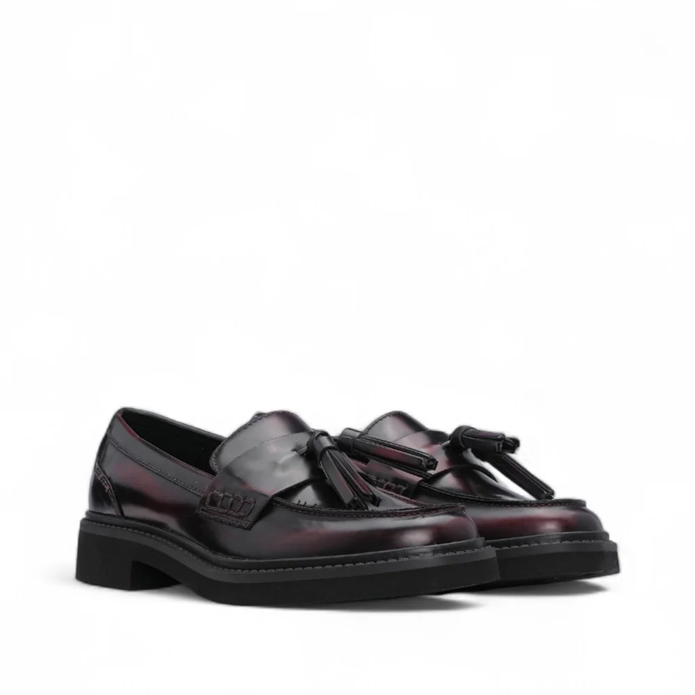 Sapato Mocassim Mulher Polido Bordeaux - Image 2