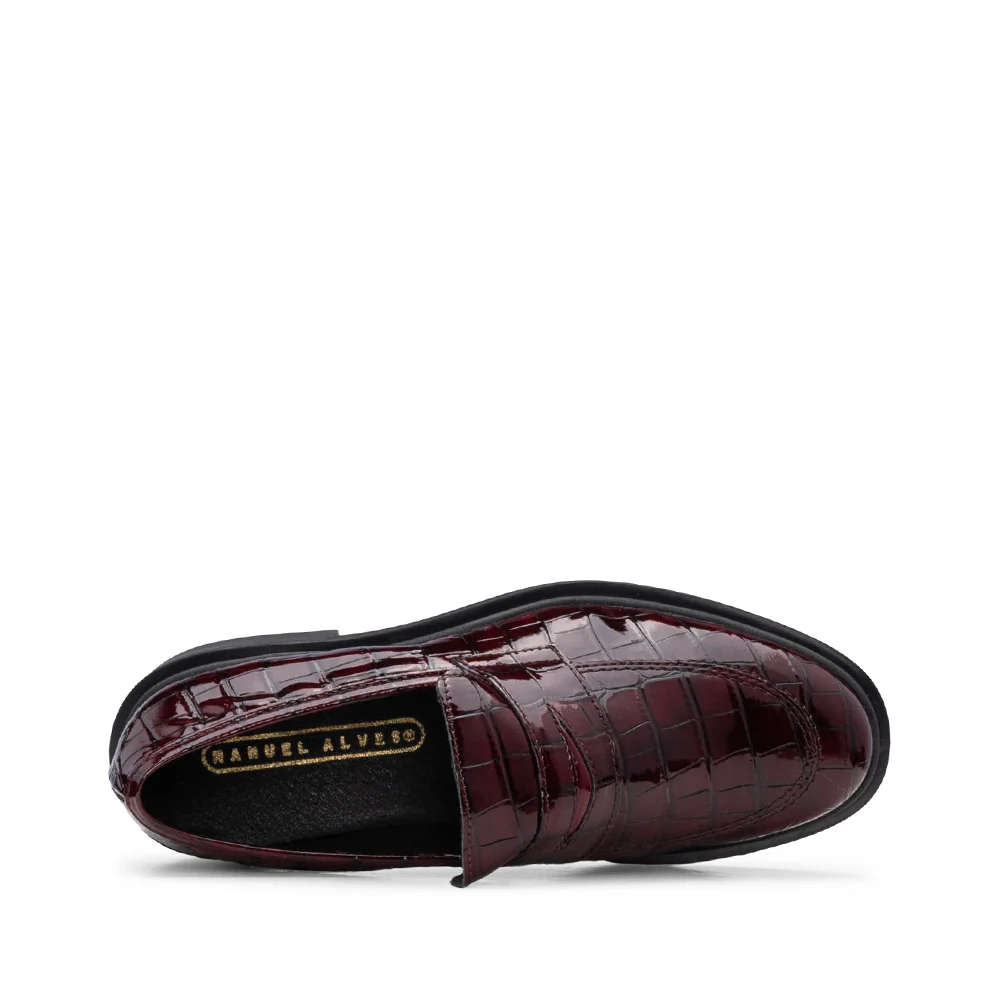 Sapato Mocassim Mulher Verniz Bordeaux - Image 4