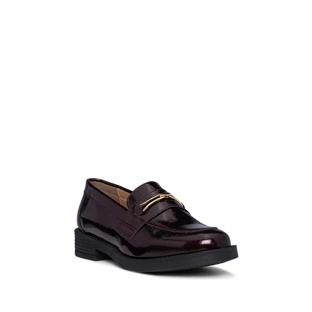 Sapato Mocassim Mulher Verniz Bordeaux - Image 3
