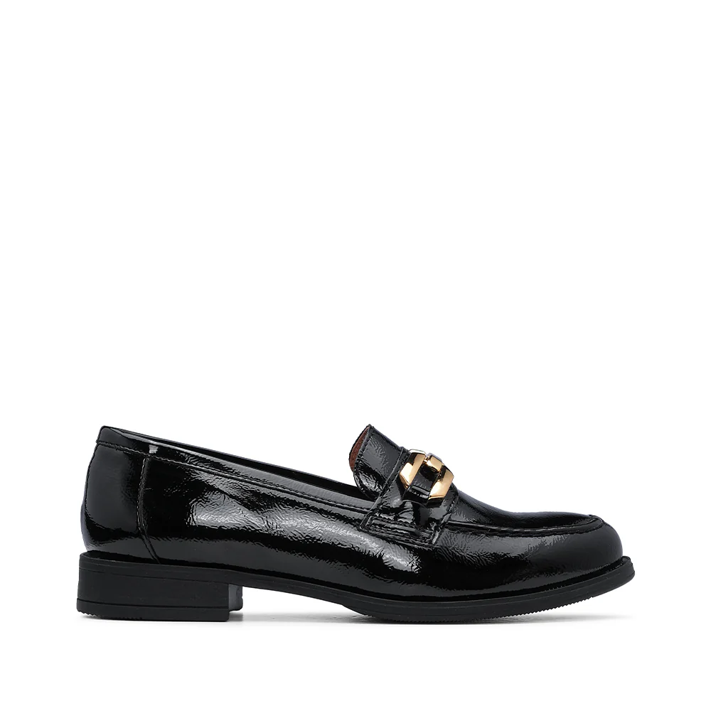 Sapato Mocassim Mulher Verniz Preto