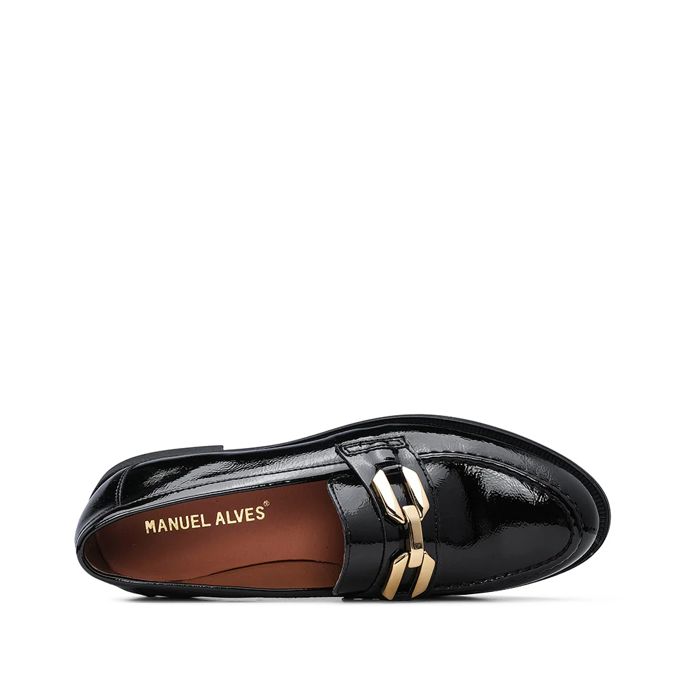 Sapato Mocassim Mulher Verniz Preto - Image 5