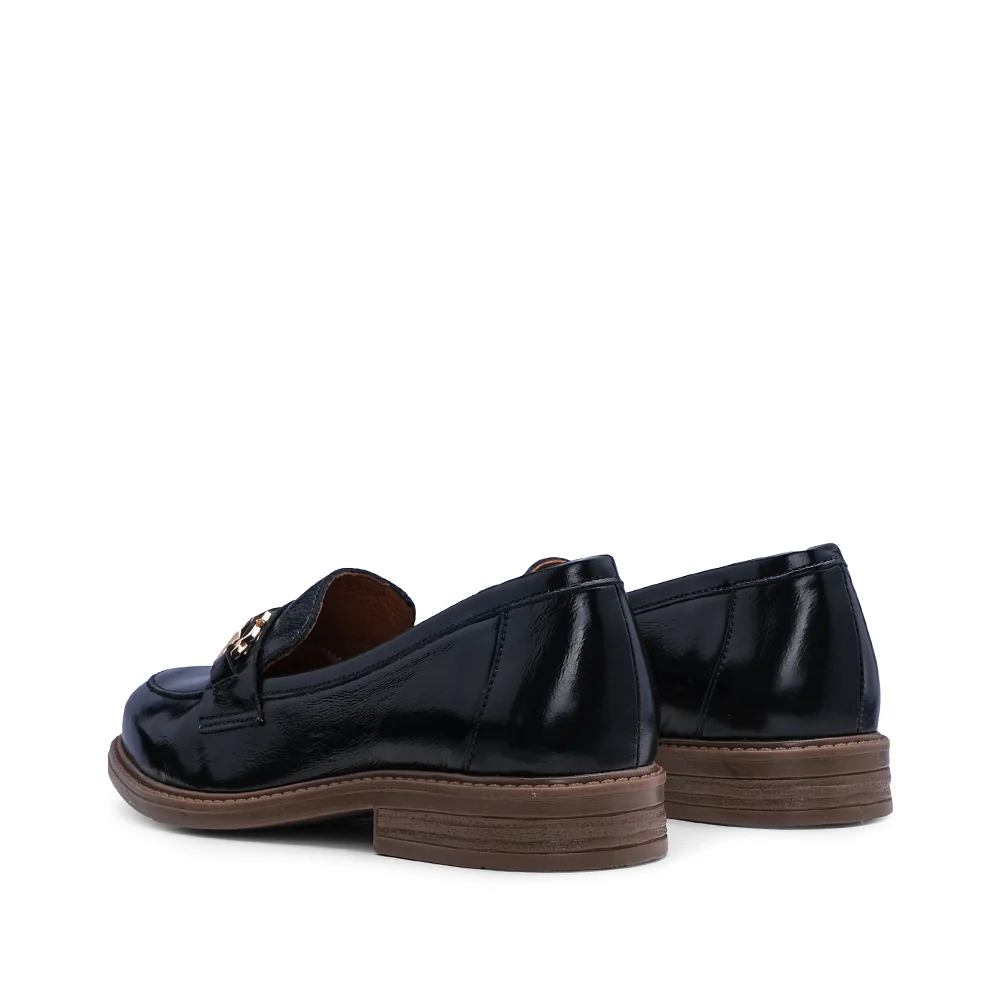 Sapato Mocassim Mulher Verniz Azul - Image 3