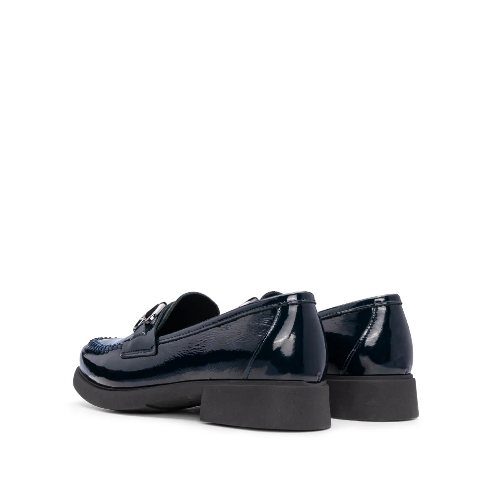 Sapato Mocassim Mulher Verniz Azul - Image 3