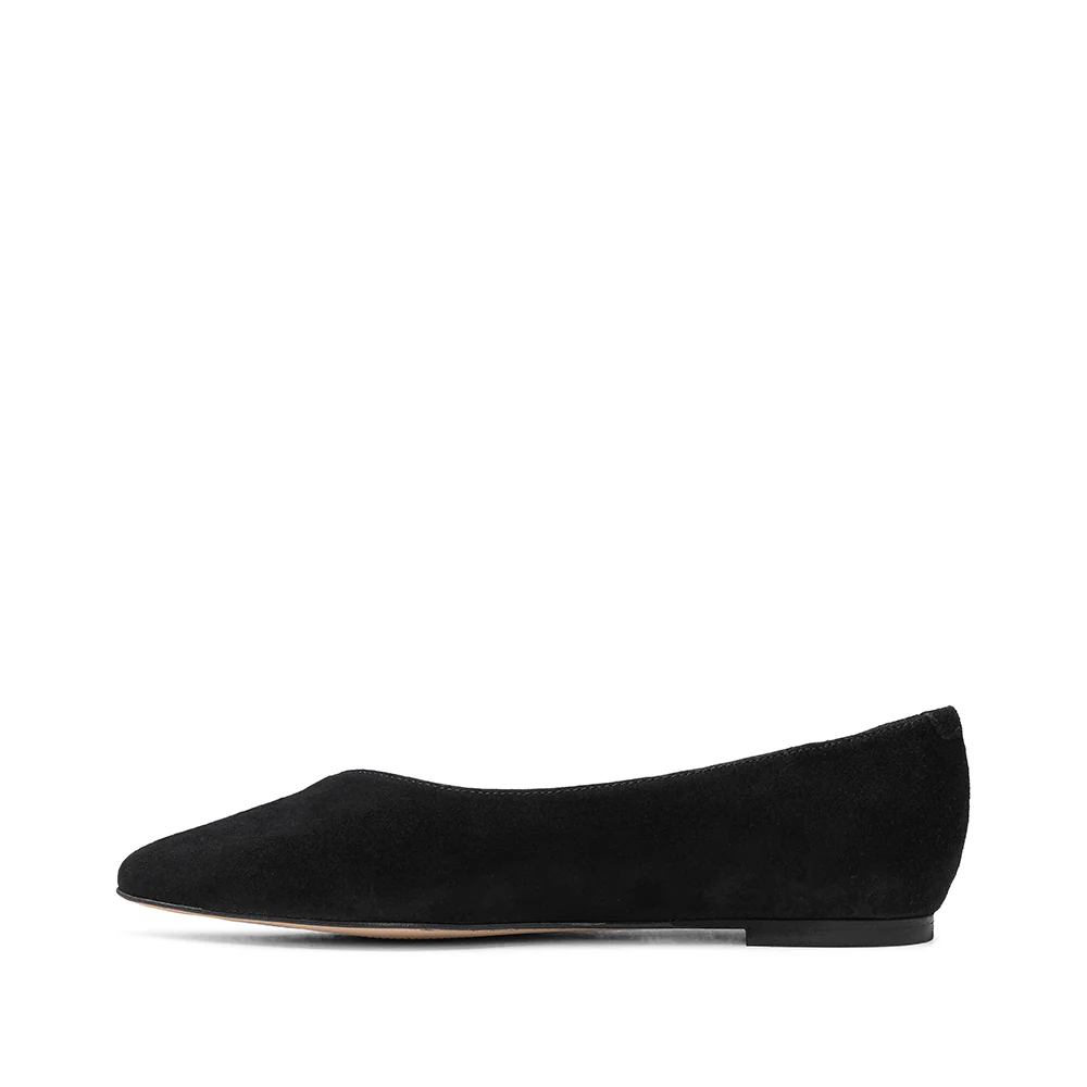 Sapato Sabrinas Mulher Camurça Preto - Image 2