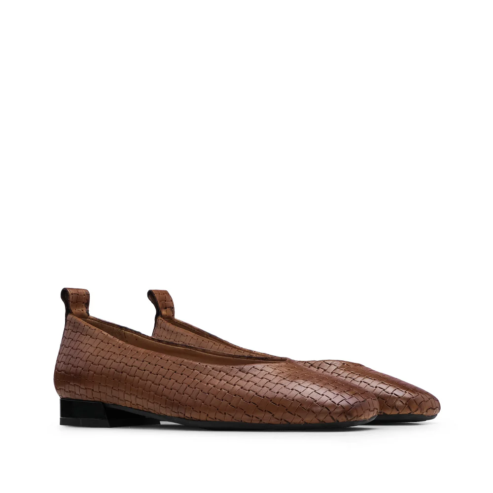 Sapato Sabrinas Mulher Gravado Camel - Image 2