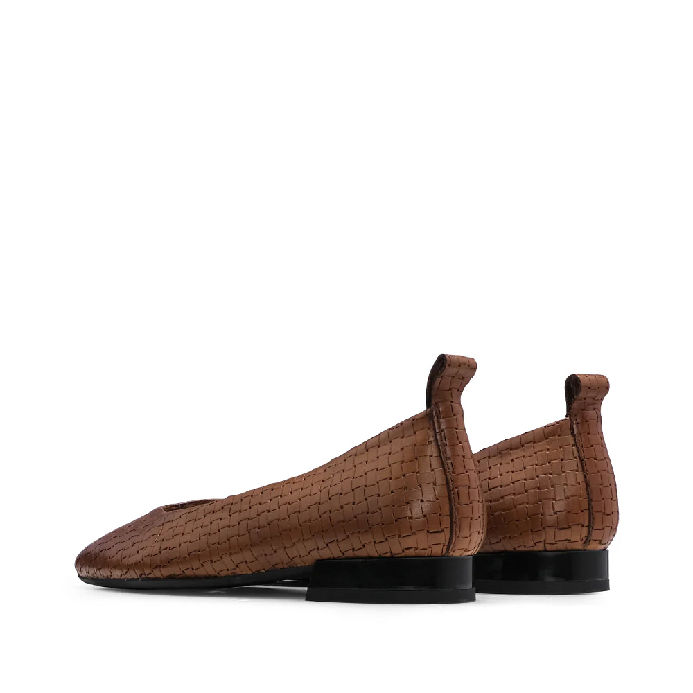 Sapato Sabrinas Mulher Gravado Camel - Image 3