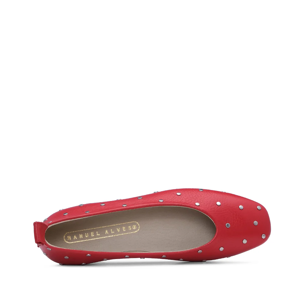 Sapato Sabrinas Mulher Pele Vermelho - Image 5