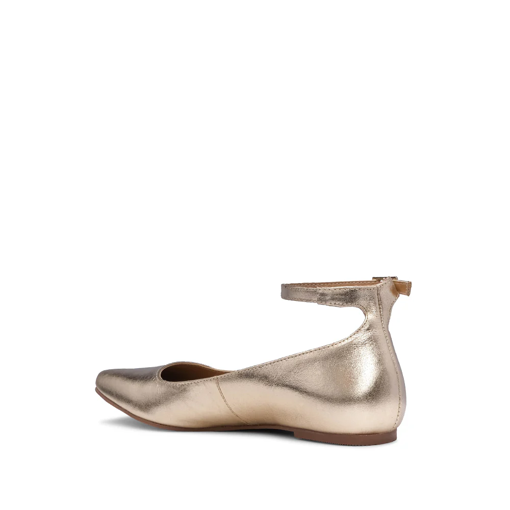 Sapato Sabrinas Mulher Pele Sintética Dourado - Image 4