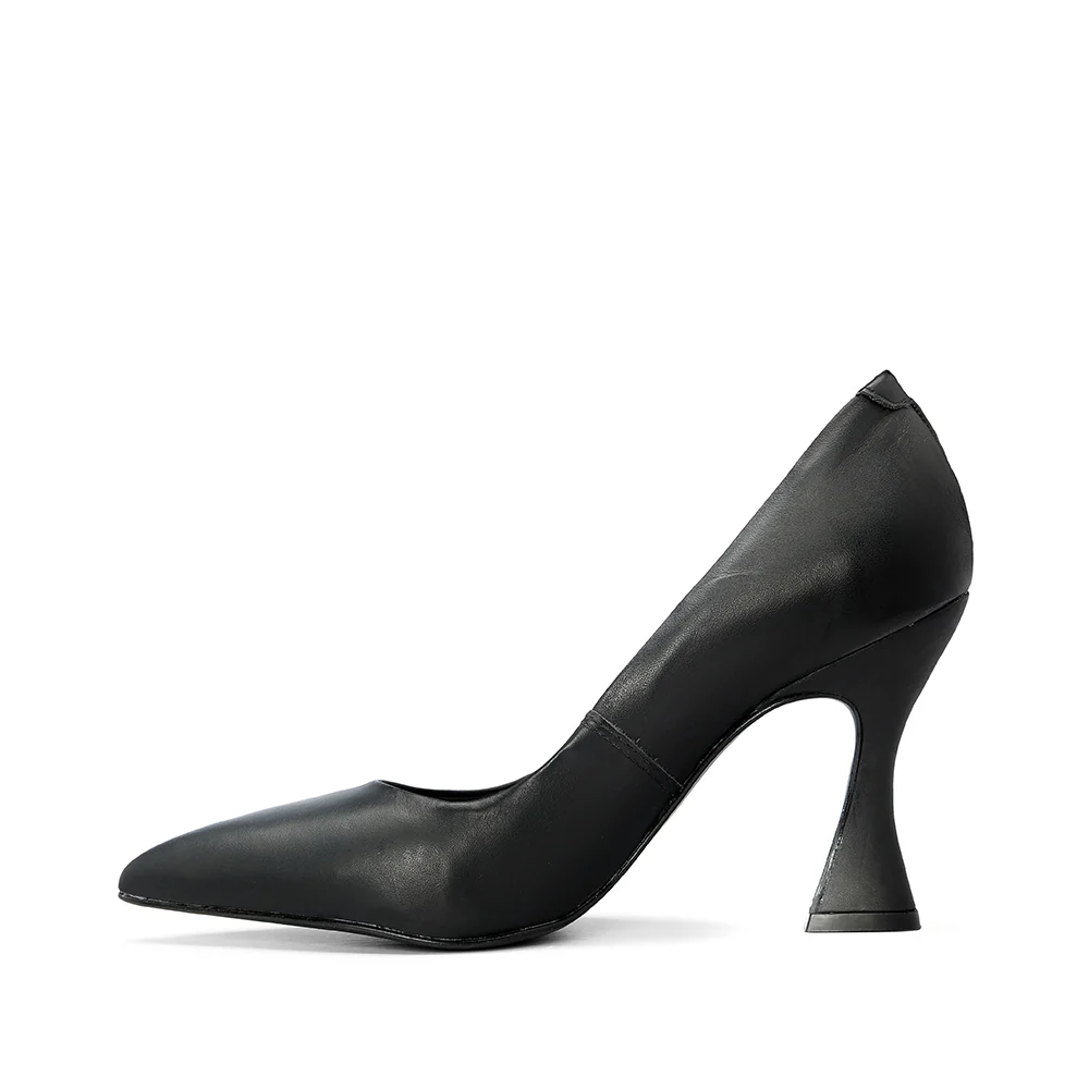 Sapato Salto Alto Mulher Pele Preto - Image 2