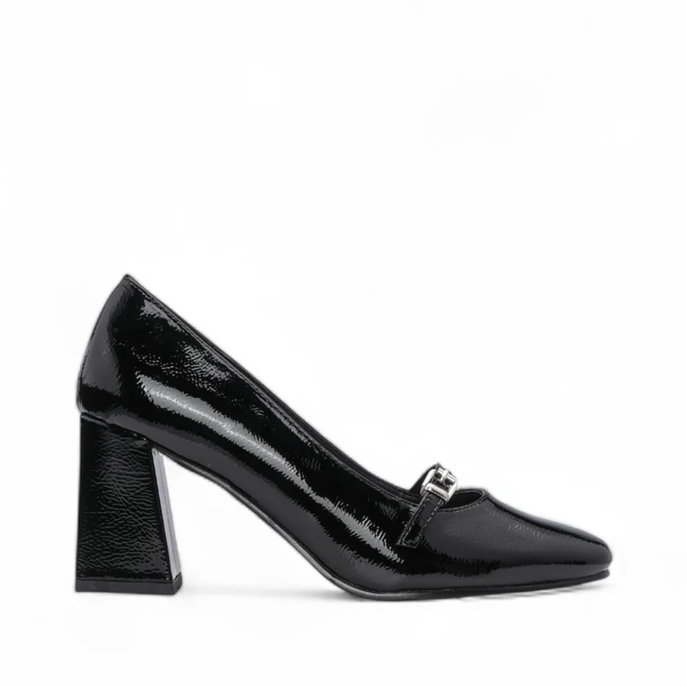 Sapato Salto Alto Mulher Verniz Preto