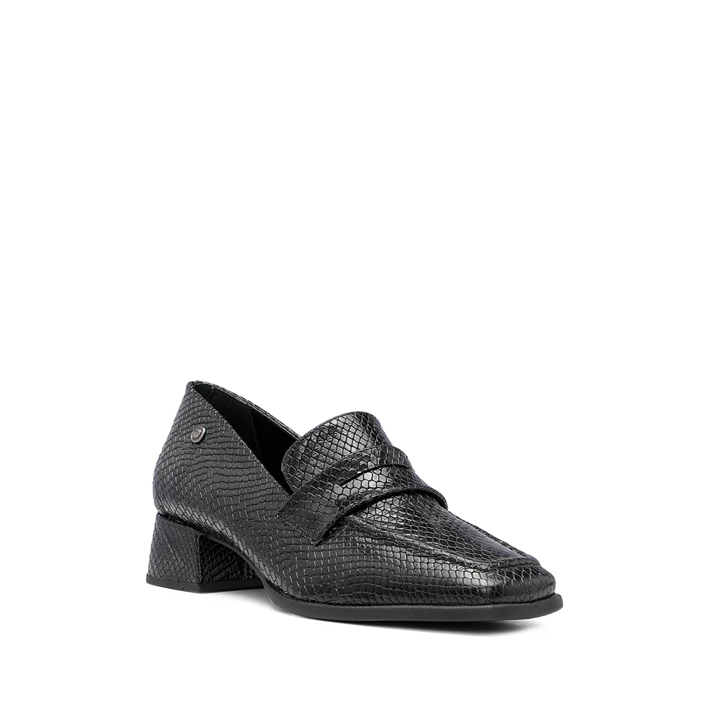 Sapato Salto Médio Mulher Animal Print Preto - Image 3