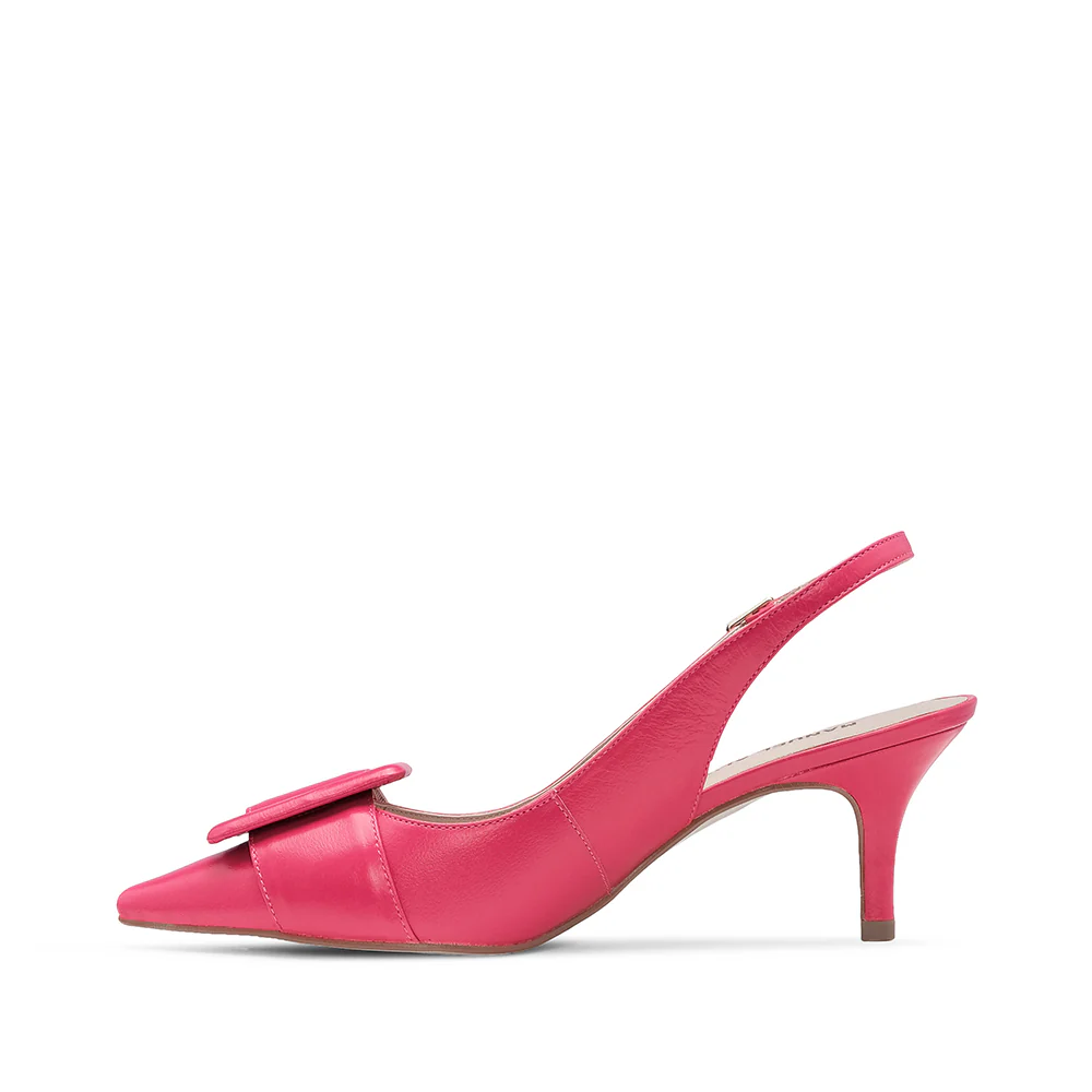 Sapato Salto Médio Mulher Pele Fuxia - Image 2