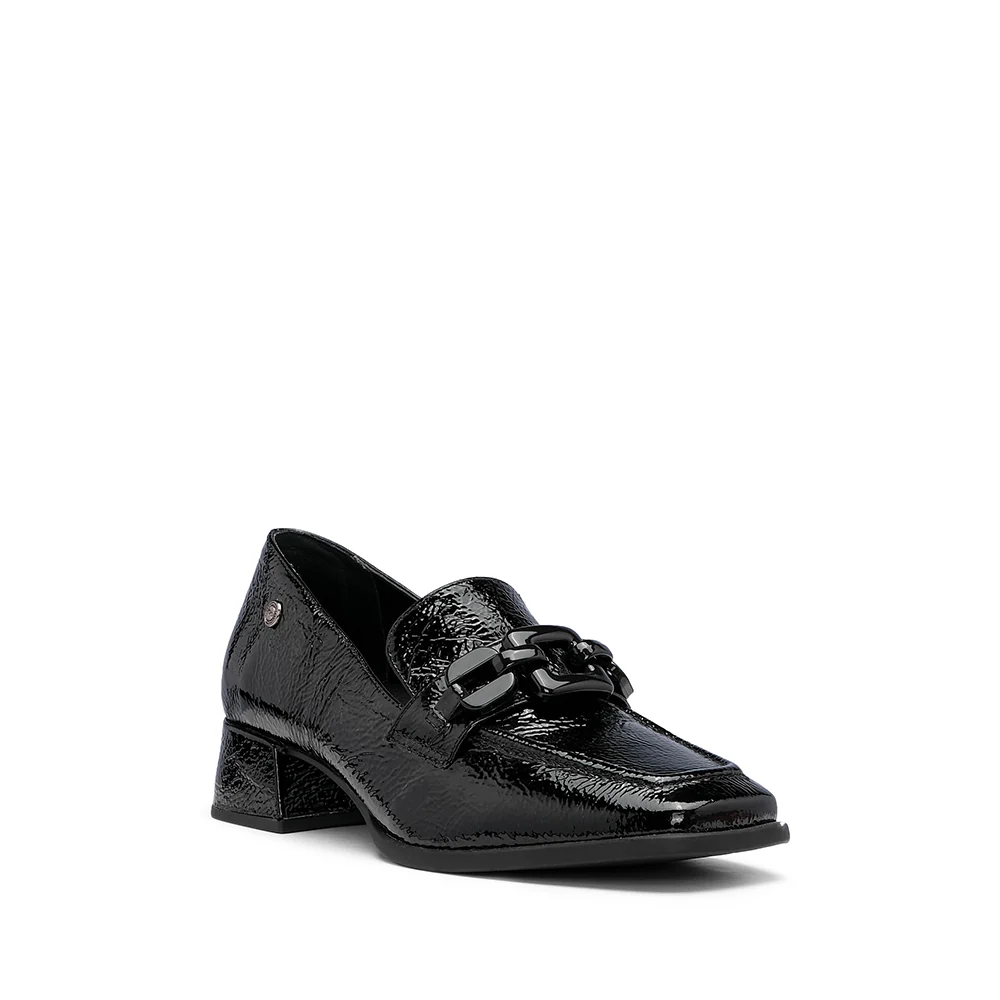 Sapato Salto Médio Mulher Verniz Preto - Image 3