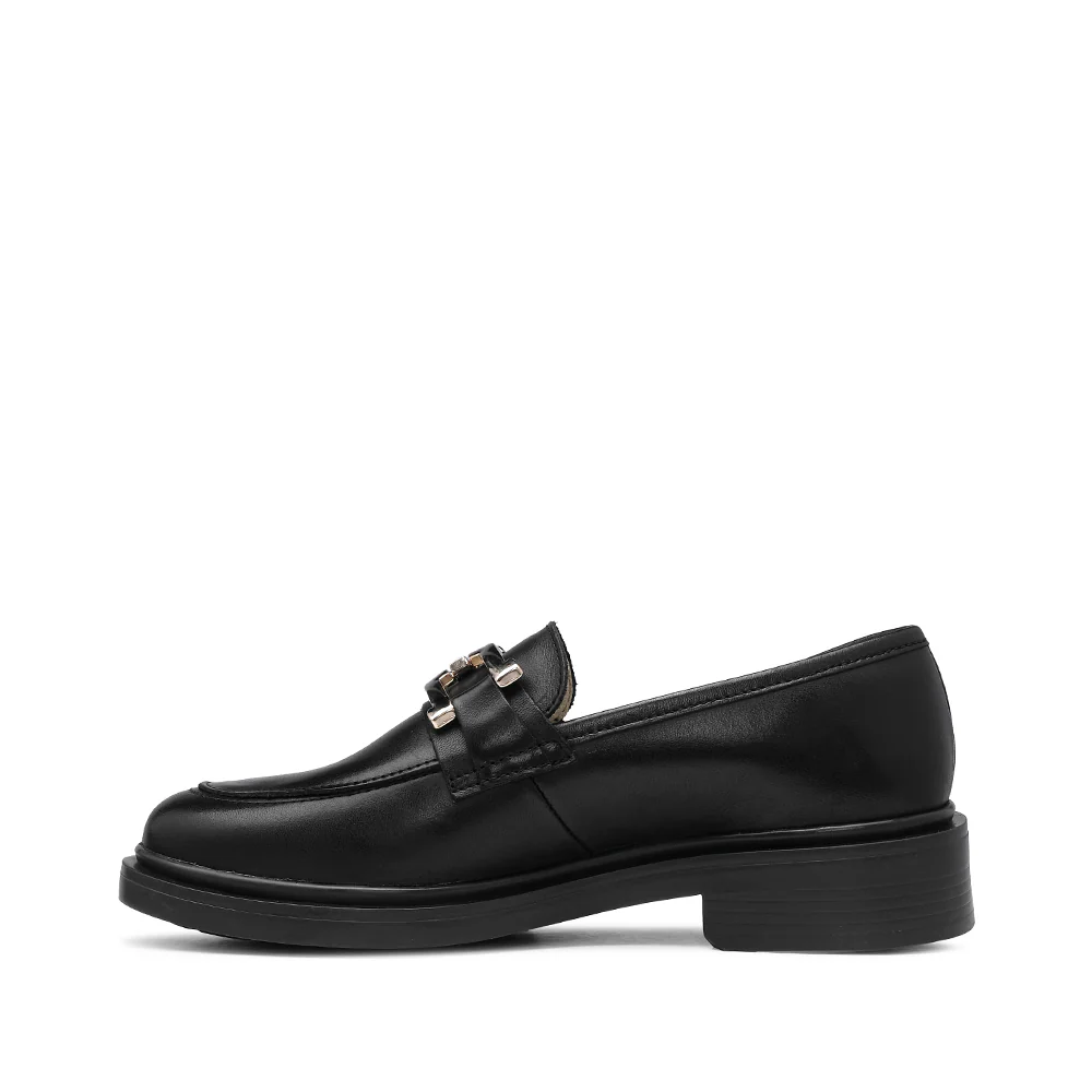 Sapato Salto Raso Mulher Pele Preto - Image 2