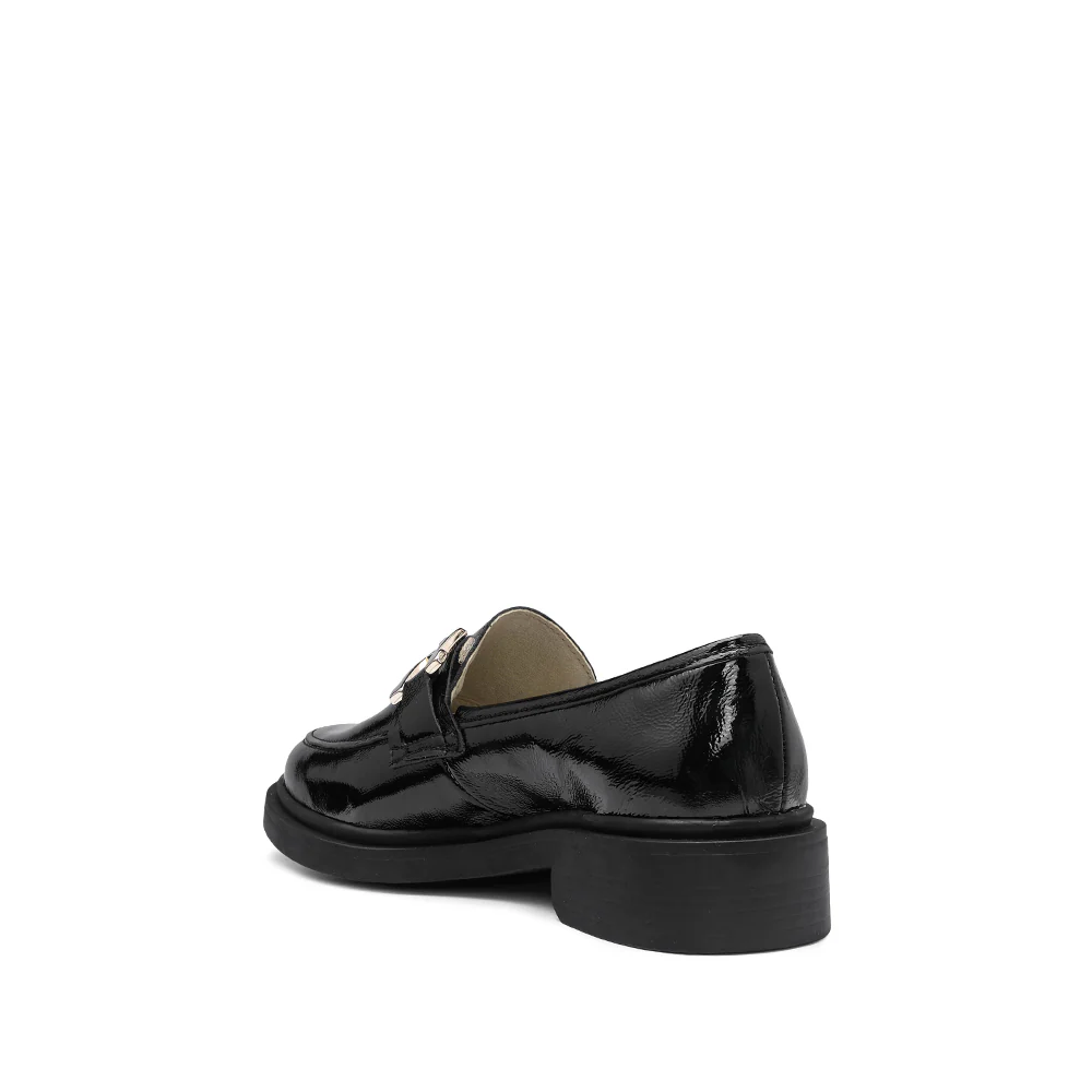 Sapato Salto Raso Mulher Verniz Preto - Image 4