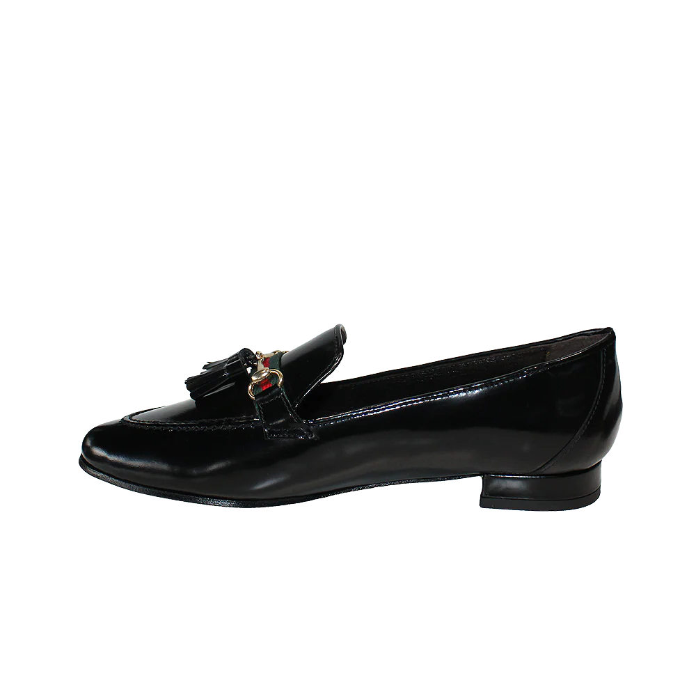Sapato Salto Raso Mulher Verniz Preto - Image 2