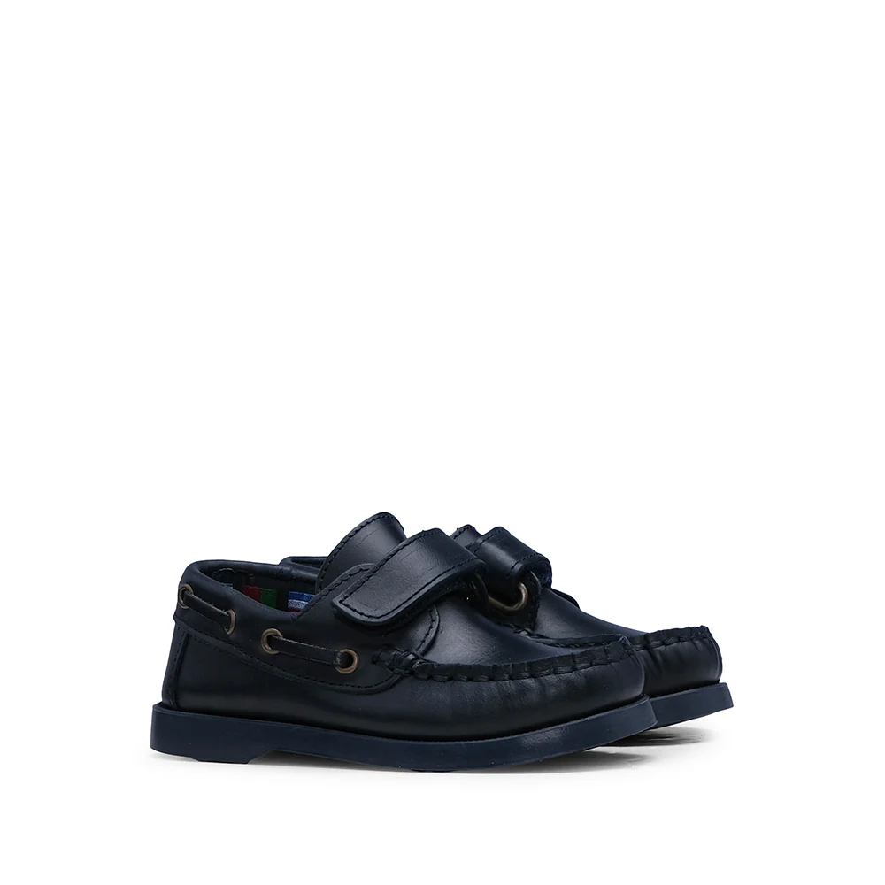Sapato Vela Criança Pele Azul Marinho - Image 2