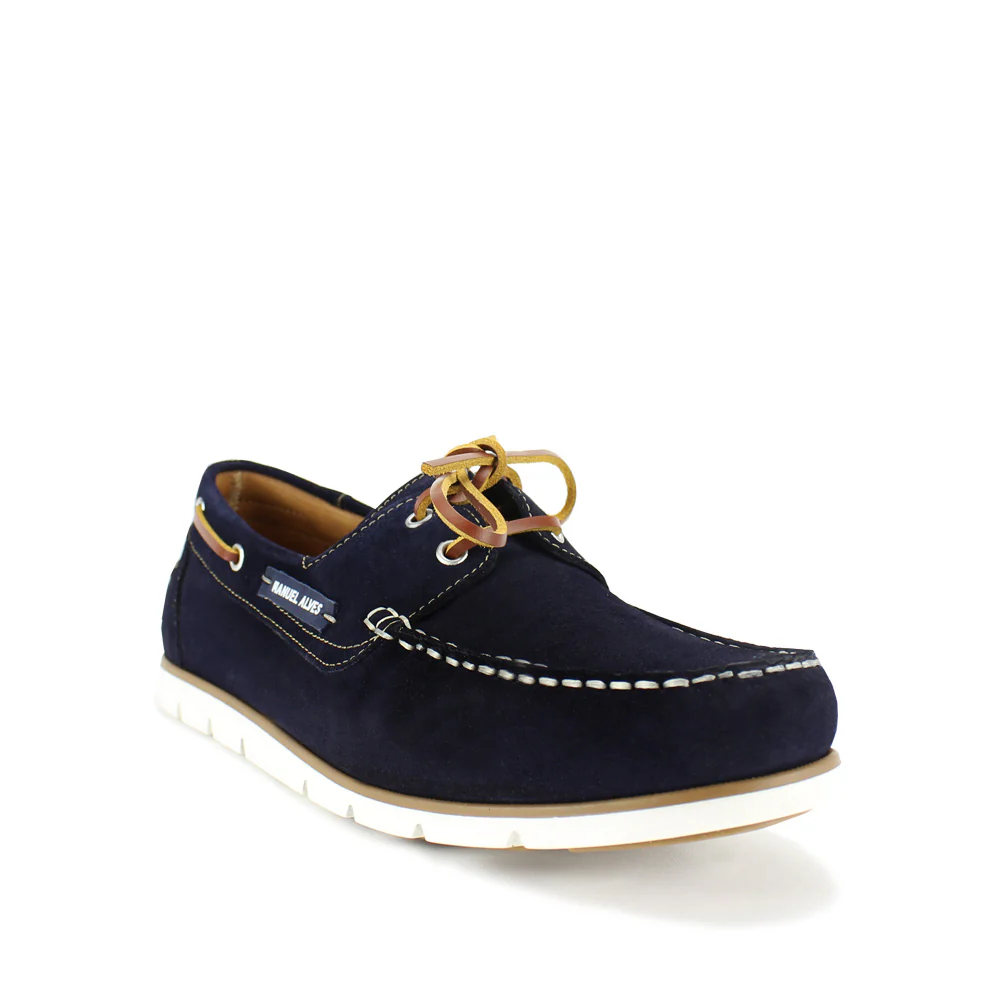 Sapato Vela Homem Camurça Azul - Image 3