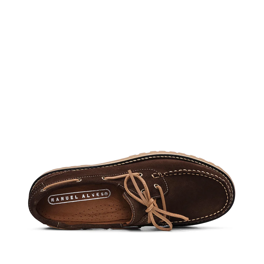 Sapato Vela Homem Camurça Castanho - Image 4