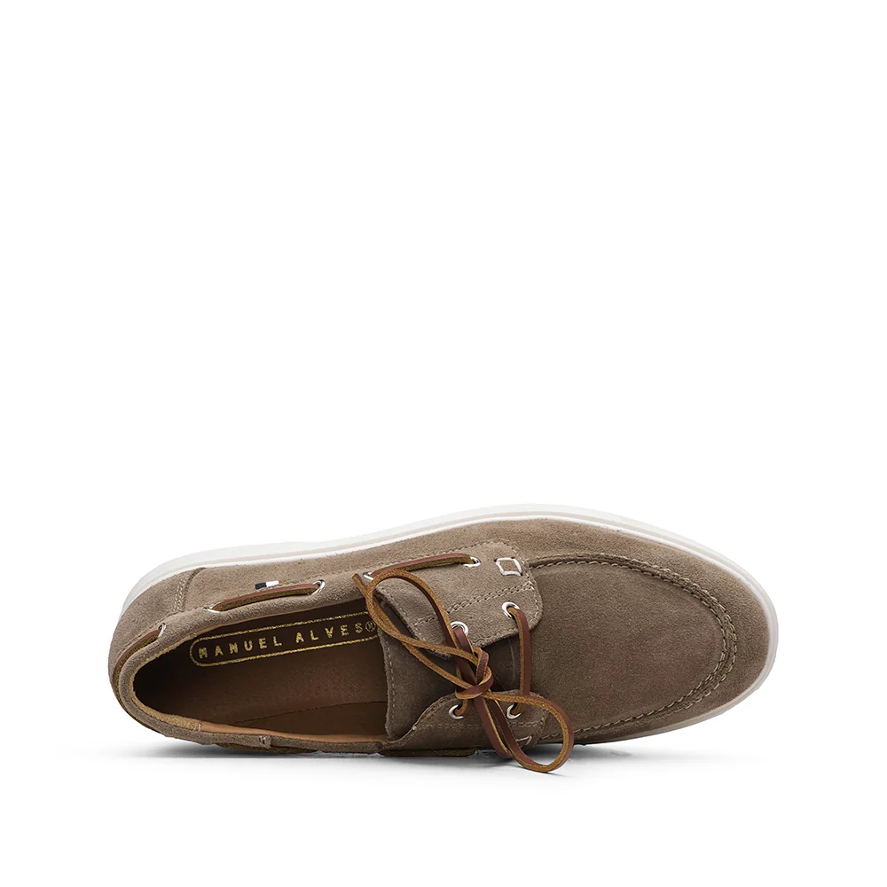 Sapato Vela Homem Camurça Taupe - Image 4