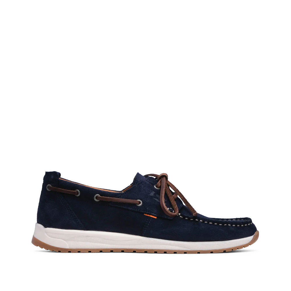 Sapato Vela Homem Camurça Azul