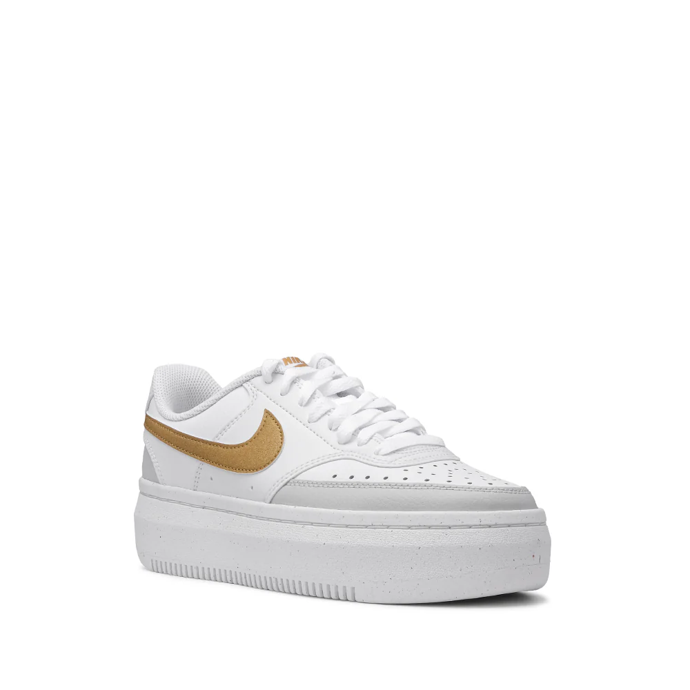 Sapatilha Casual Mulher Court Vision High Bege - Image 3