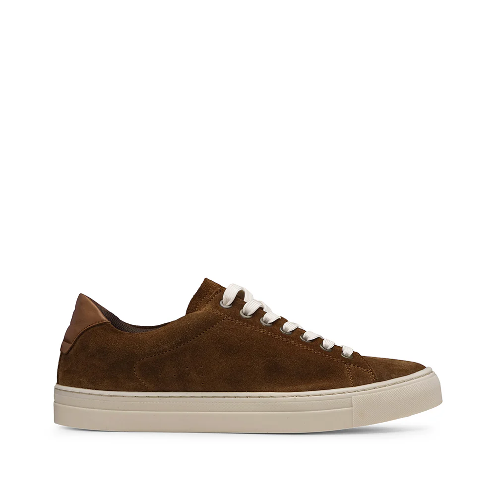 Sapatilha Casual Homem Camurça Camel