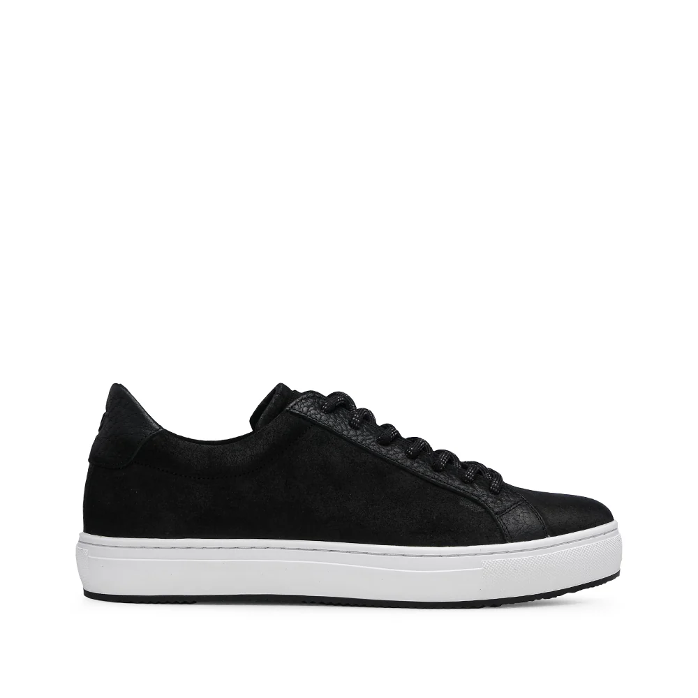 Sapatilha Casual Homem Nobuck Preto