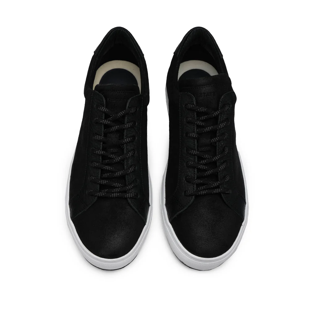 Sapatilha Casual Homem Nobuck Preto - Image 5