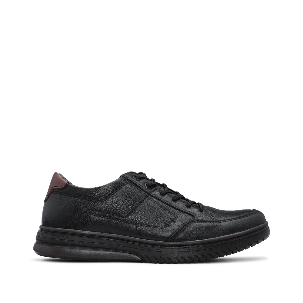 Sapatilha Casual Homem Pele Preto