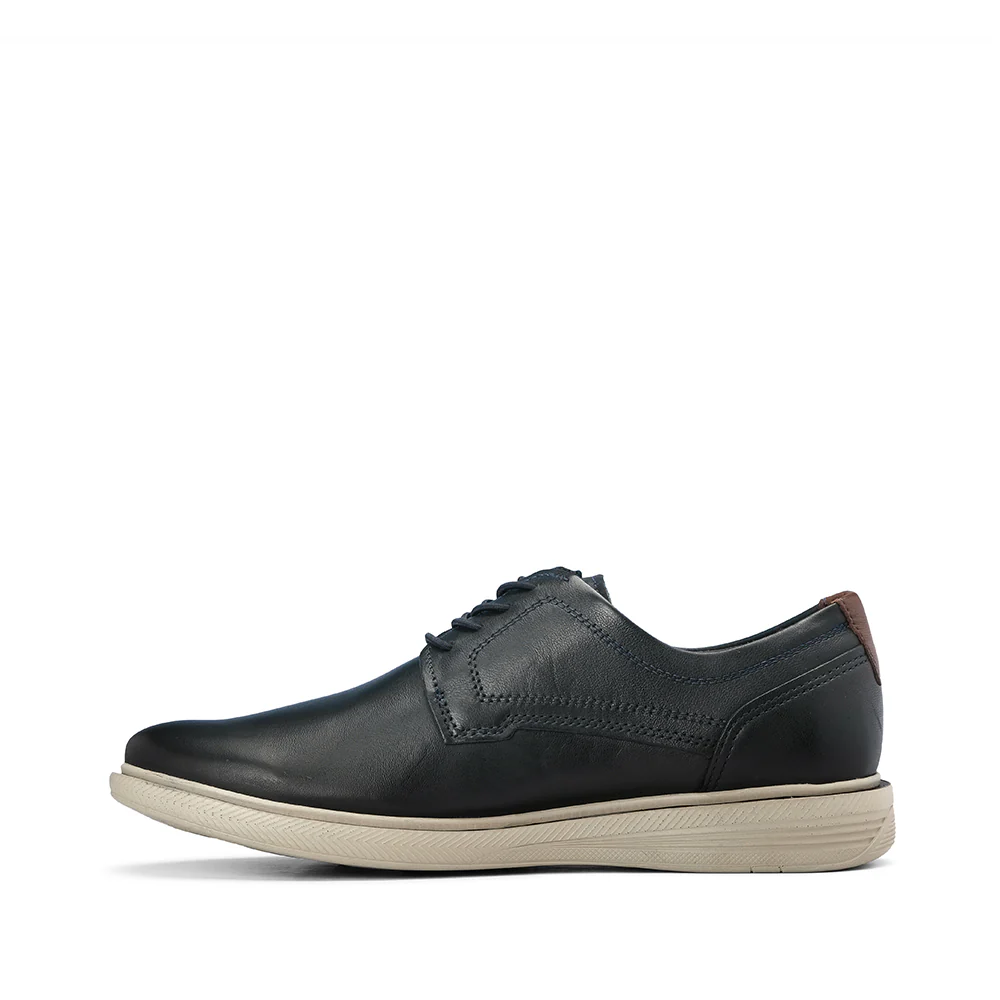 Sapato Casual Homem Pele Azul Marinho - Image 2