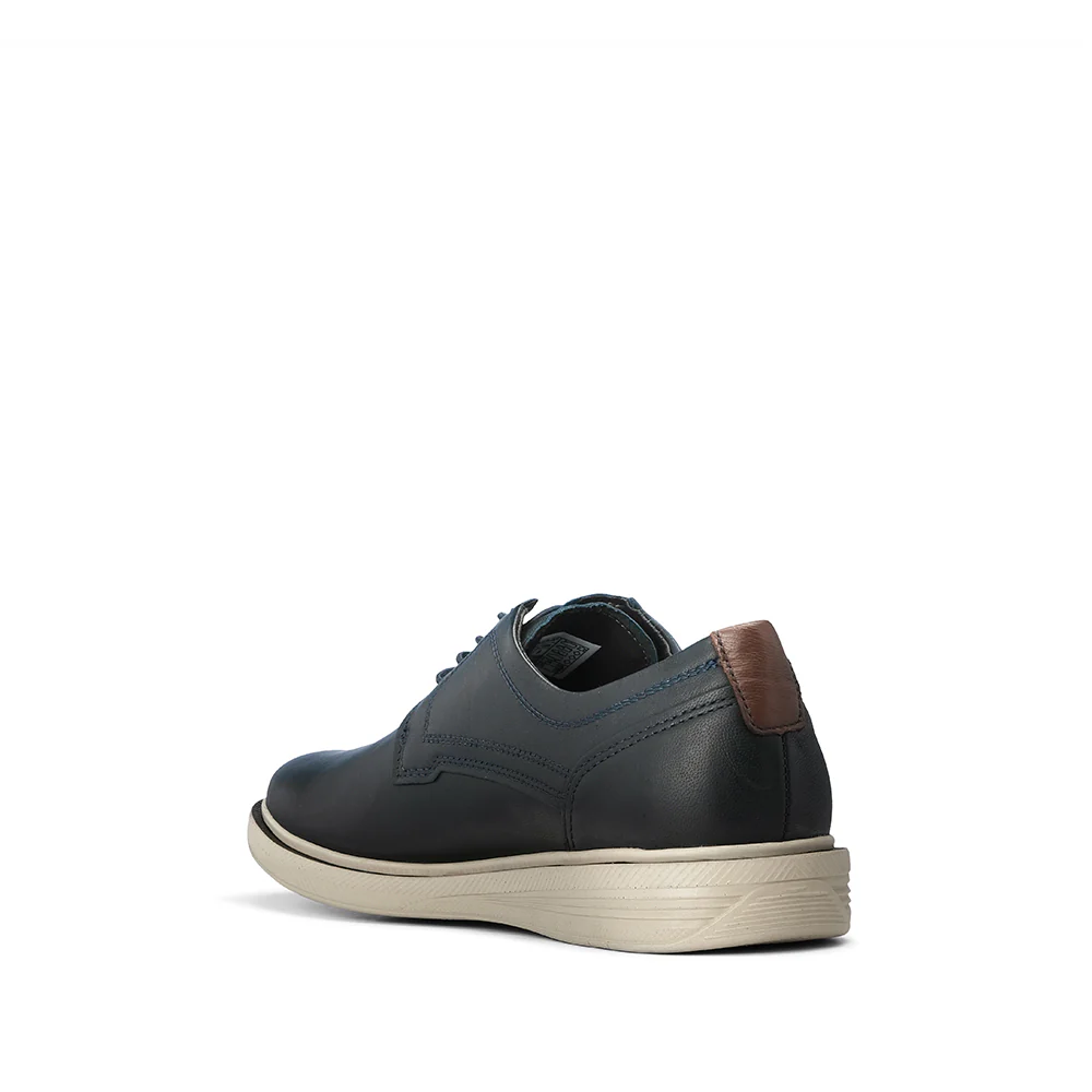 Sapato Casual Homem Pele Azul Marinho - Image 4