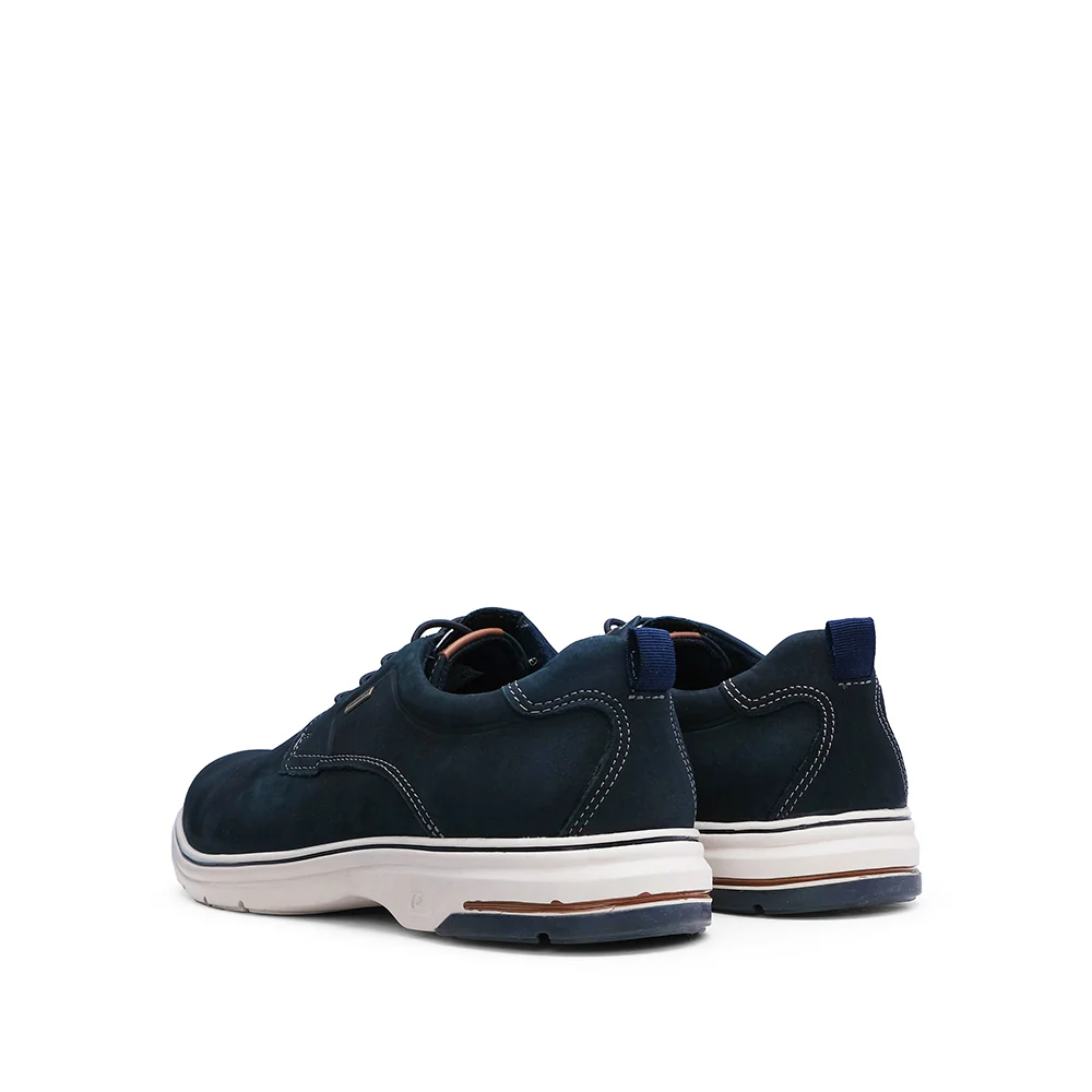 Sapato Casual Homem Pele Azul Marinho - Image 3