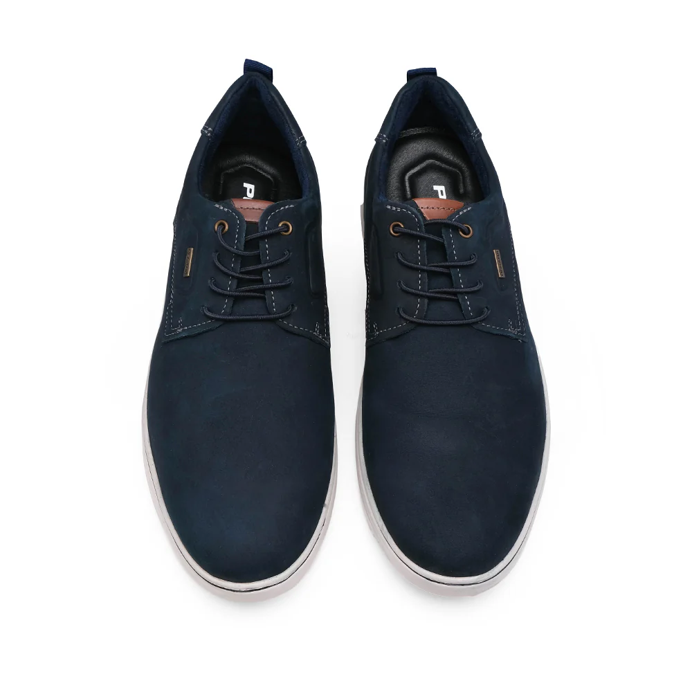 Sapato Casual Homem Pele Azul Marinho - Image 5
