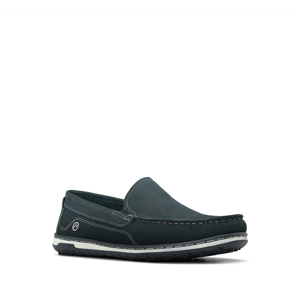 Sapato Casual Homem Pele Azul Marinho - Image 3