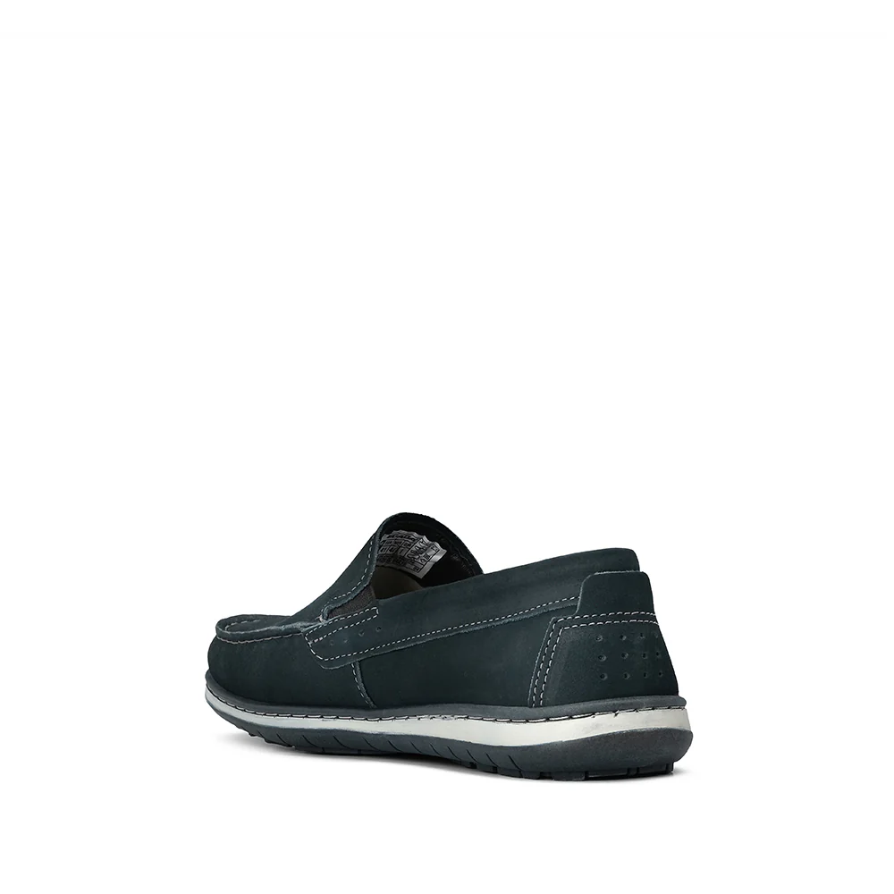 Sapato Casual Homem Pele Azul Marinho - Image 4