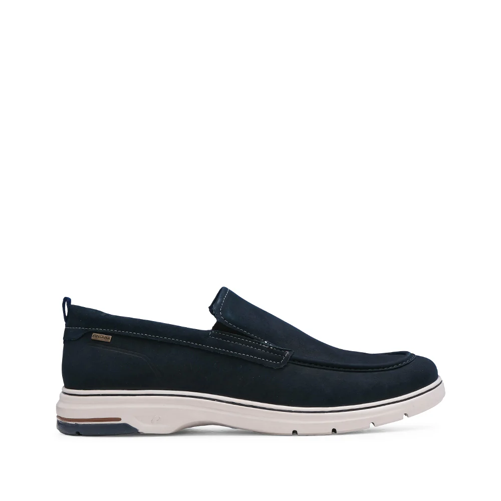 Sapato Mocassim Homem Pele Azul Marinho