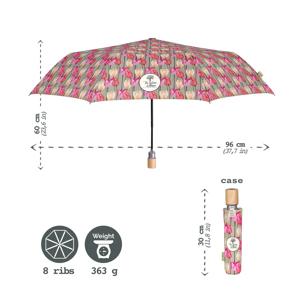 Guarda-chuva Portátil Mulher  Bege - Image 2