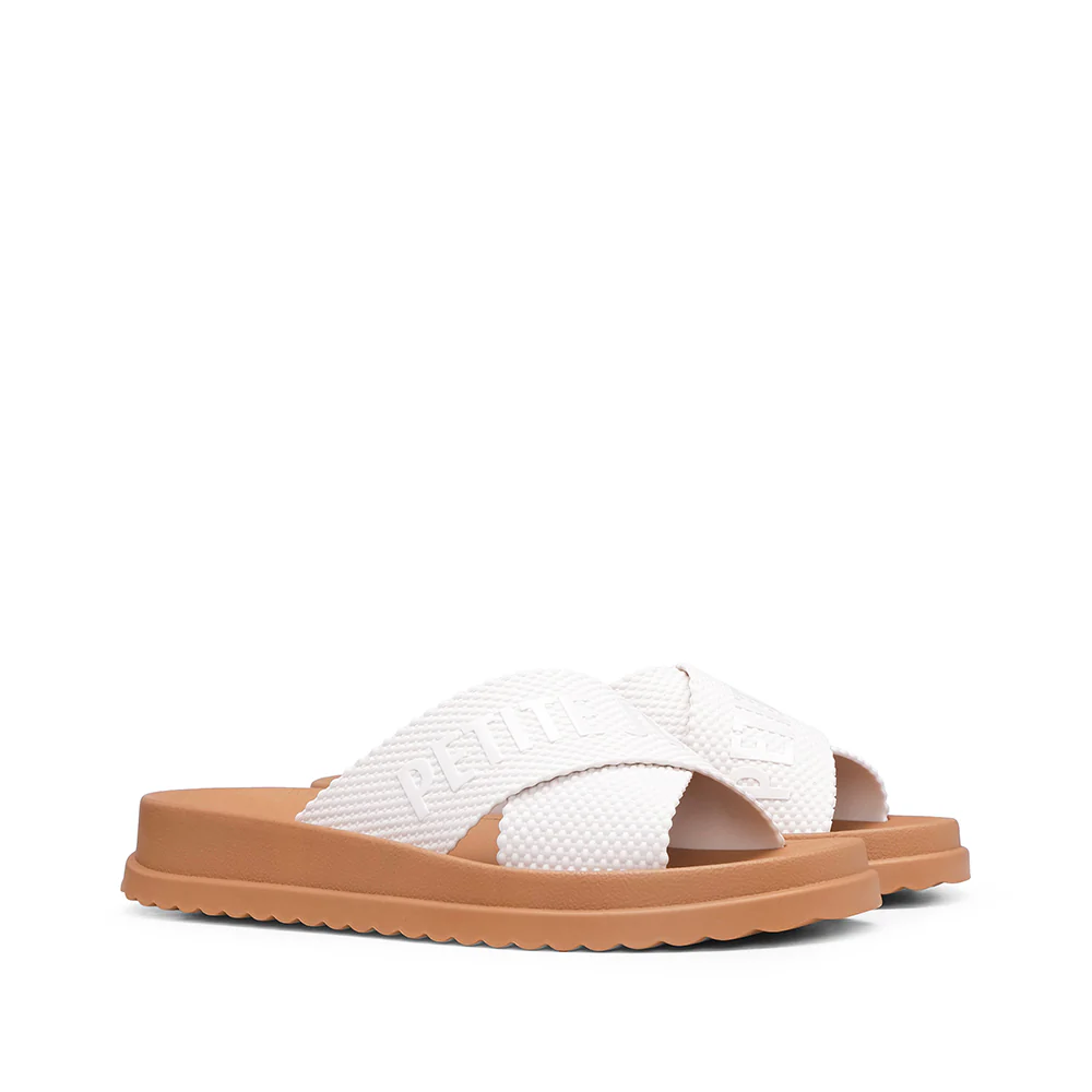Chinelo Praia Mulher Branco Camel - Image 2