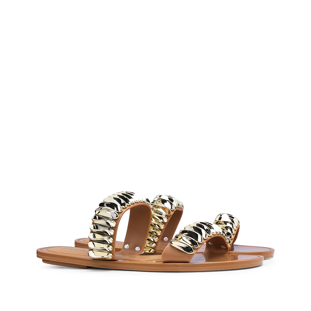 Chinelo Praia Mulher Camel - Image 2