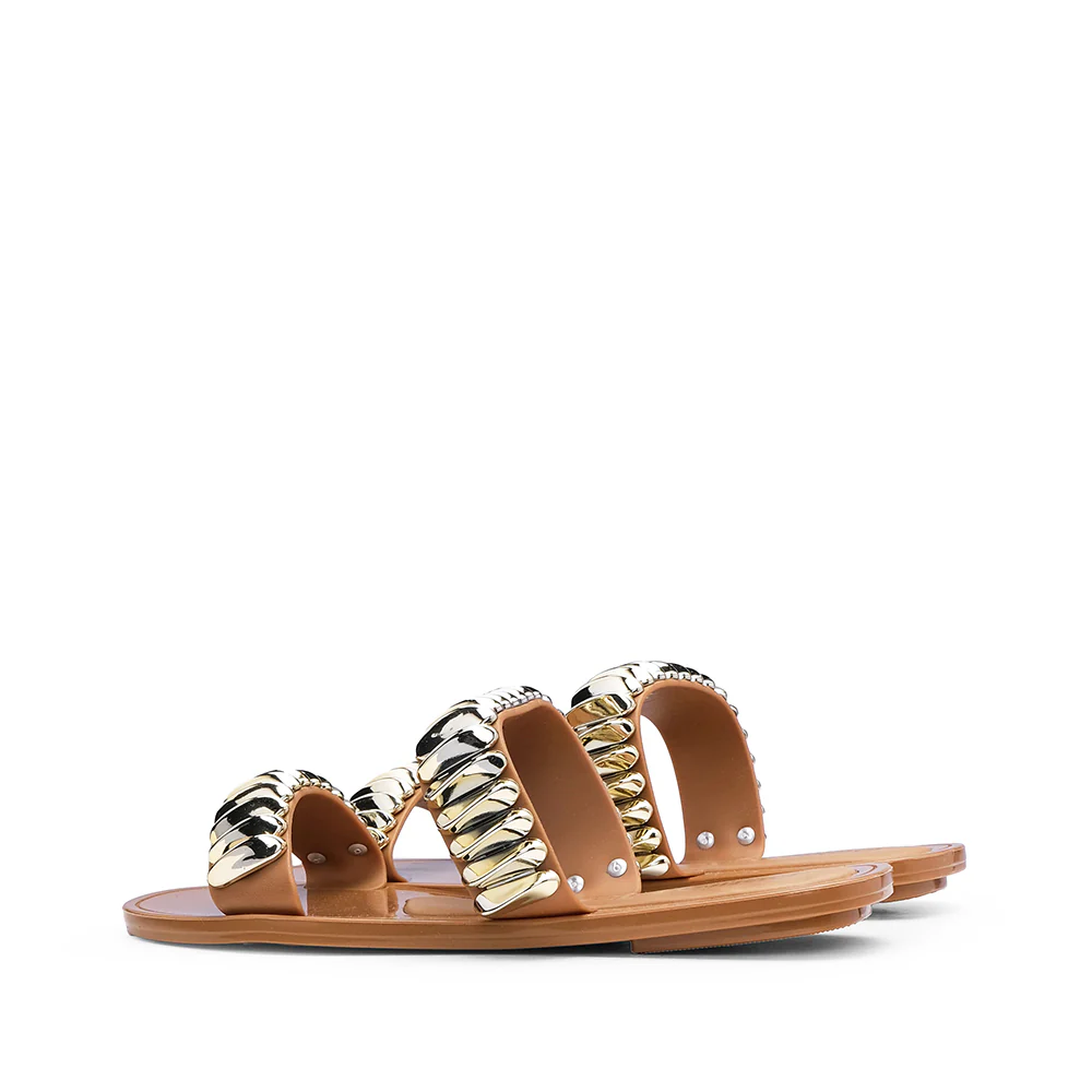 Chinelo Praia Mulher Camel - Image 3