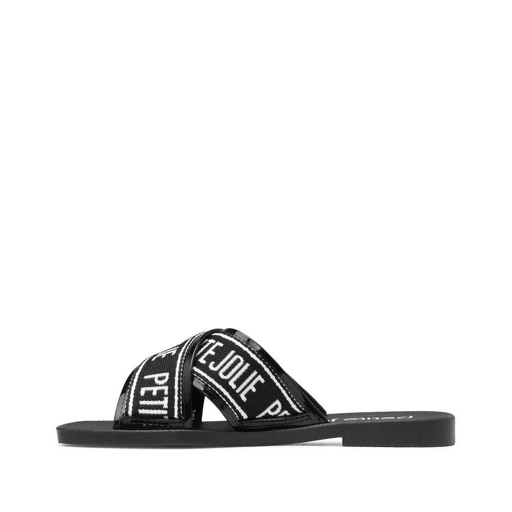 Chinelo Salto Raso Mulher Pele Sintética Preto - Image 2