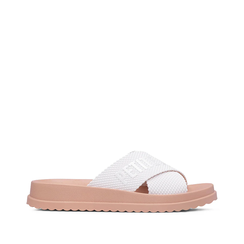 Chinelo Praia Mulher Bege E Branco