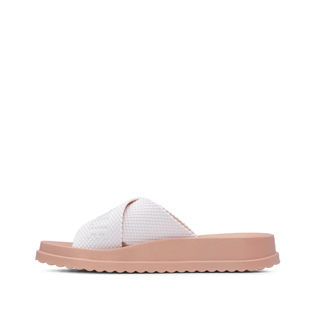 Chinelo Praia Mulher Bege E Branco - Image 2