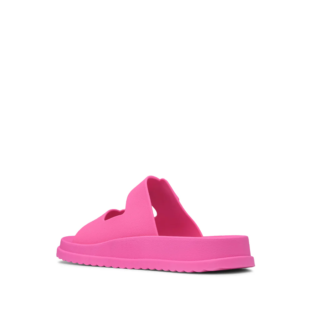 Chinelo Salto Raso Mulher Pele Sintética Fuxia - Image 4